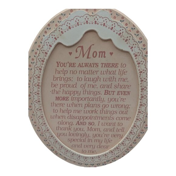 Vintage Dexsa Mom Wall Plaque Heartfelt Quote Rustic Floral Granny Cottage Core - Picture 2 of 10
